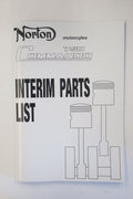 Norton Parts 750 Commando supplement interm parts list book manual handbook 06-7315