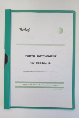 Norton Parts supplement 850 MK1A MKIA parts book manual handbook 06-5319