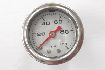 Oil Pressure gauge PSI 0-100psi White face