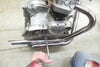 Triumph RIGHT SIDE 650 750 drag pipes 1 3/4" Chrome exhaust slash cut RS Exit