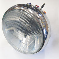 Norton complete Headlamp switch Headlight 3 Lights Halogen England glass shell warning light