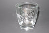 Steadfast Cycles logo 6 oz drinking glass old fanshioned small BSA logo laser etched