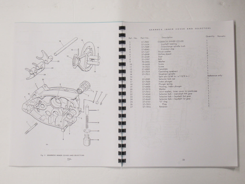 992257C Triumph Bonneville 750 Tiger 750 replacement parts catalogue