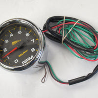 Tachometer Auto Meter tach gauge Black face 8,000 RPM with lighting USA Made cycle