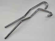 Triumph Exhaust pipe set 650 unit twin high level LH left hand Chrome UK Made