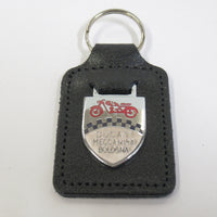 vintage Ducati key fob motorcycle leather key chain meccanica bologna