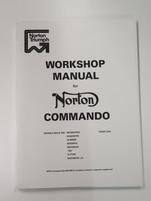 06-5146 Norton Commando 750 850 workshop manual 1970 71 72 73 74 service book OEM UK Made