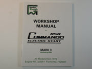 00-4224 Norton Commando 850 MK3 workshop manual Electric start service book OEM UK Made