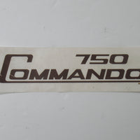 06-2020 Decal Norton 750 Commando black UK MADE vinyl peel and stick