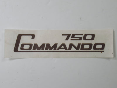 06-2020 Decal Norton 750 Commando black UK MADE vinyl peel and stick