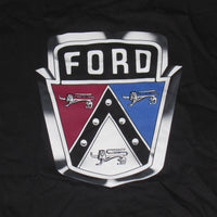 Ford V8 Flathead 1949 50 51 Mens XL T shirt black hood emblem Flat Head XL