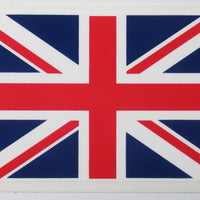 UNION JACK British decal UK flag England 3-1/4x2-3/8 peel and stick decal