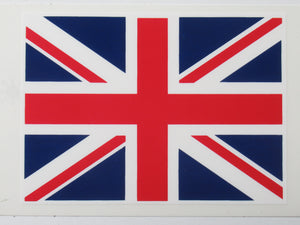 UNION JACK British decal UK flag England 3-1/4x2-3/8 peel and stick decal