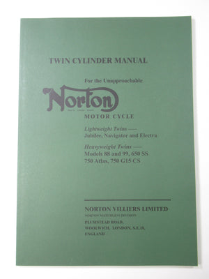 06-7371 Norton Twin Cylinder Manual Lightweight & Heavy weight workshop manual service book pre comm OEM UK Made