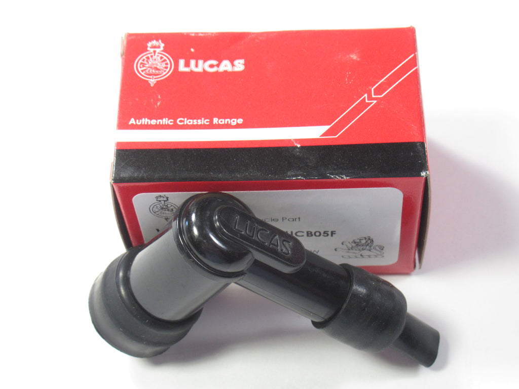 Spark plug boot LUCAS resistive 5000 ohm caps Triumph BSA black plug cap