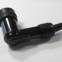 Spark plug boot LUCAS resistive 5000 ohm caps Triumph BSA black plug cap