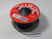 Lucas wire by the foot, 1 foot of Blue wire with Brown stripe UK Made