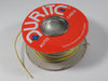 Lucas wire by the foot, 1 foot of Yellow wire with White stripe UK Made