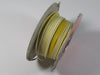 Lucas wire by the foot, 1 foot of Yellow wire with White stripe UK Made