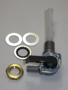 gas PETCOCK 1/4" BSP British fuel valve Triumph BSA tap locknut Left or Right