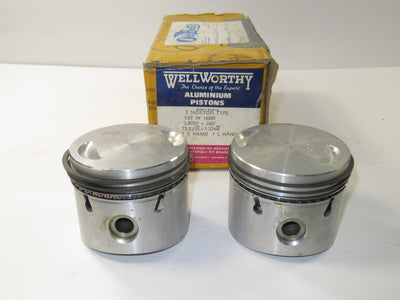 AE Norton Commando 750 +.060 pistons piston set 60 over 06-7110 06-7055 74.5MM