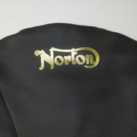 Norton seat cover gold logo MKII MKIII Roadster Dual Sports hump racing seat