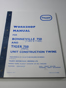 Triumph Workshop Manual 750 T140V T140E TR7V 99-0983 book catalog