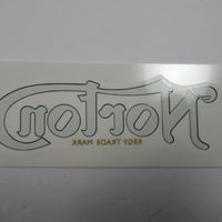 03.5039 DECAL SMALL "NORTON" (GOLD/BLACK) Dryfix