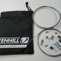 Venhill cable repair kit with misc. fittings for roadside control brake throttle clutch repair