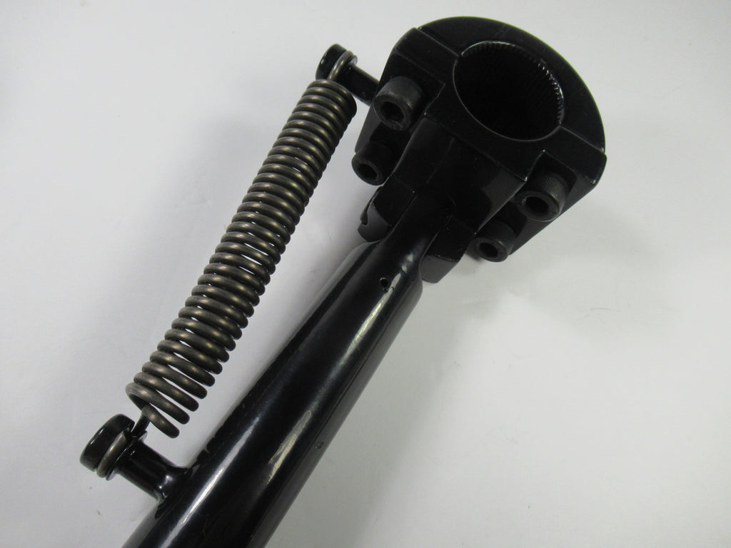Universal Side Stand Clamp – 1 1/8" Black Steel, Fits BSA Triumph Ariel & More