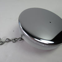 Triumph gas tank cap chrome flat top with safety chain Ceandess UK 82-3219