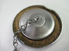 Triumph gas tank cap chrome flat top with safety chain Ceandess UK 82-3219