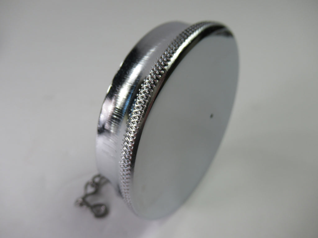 Triumph gas tank cap chrome flat top with safety chain Ceandess UK 82-3219