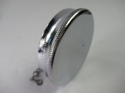 Triumph gas tank cap chrome flat top with safety chain Ceandess UK 82-3219