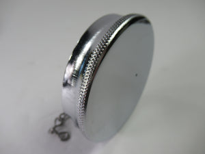 Triumph gas tank cap chrome flat top with safety chain Ceandess UK 82-3219