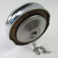Triumph gas tank cap chrome flat top with safety chain Ceandess UK 82-3219