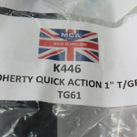 1" Throttle Twist Grip quick action T-Grip TG61 Doherty quick turn