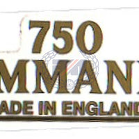 06.1044 DECAL 750 COMMANDO MADE IN ENGLAND Dryfix