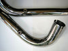 Triumph header pipe set TT pipes 1 5/8" new chrome unit 500 1965 - 1974 UK Made