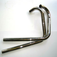 Triumph header pipe set TT pipes 1 5/8" new chrome unit 500 1965 - 1974 UK Made