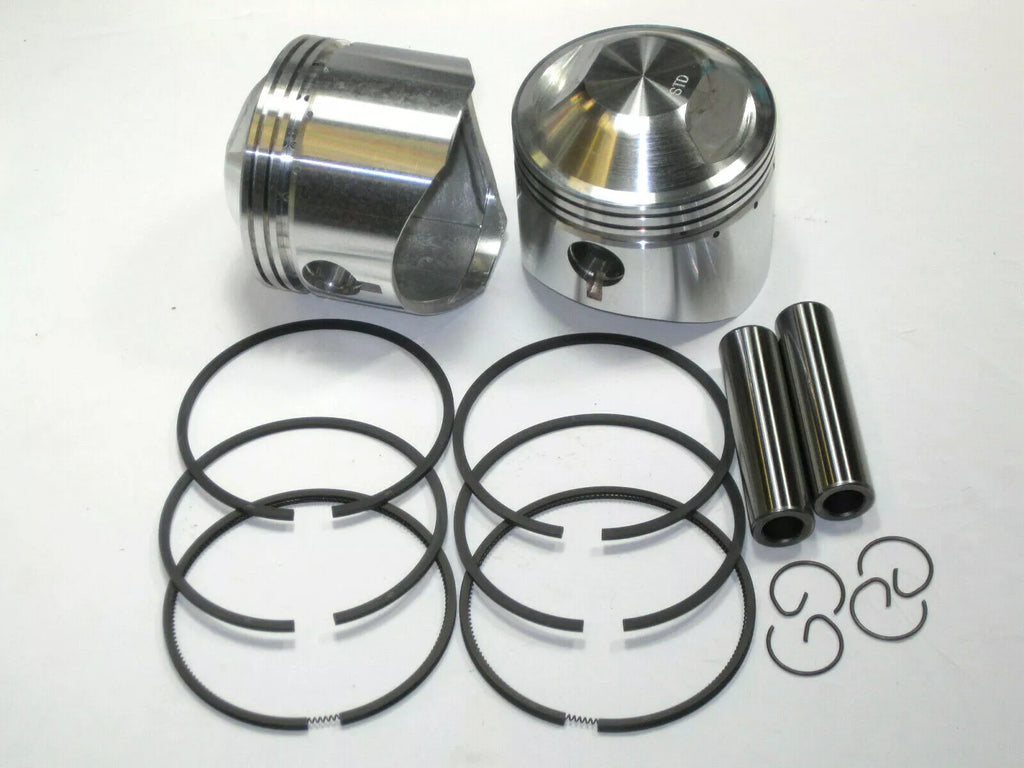 TRIUMPH Big bore piston set 650 to 750 STD Aerco UK Made Hastings rings standard