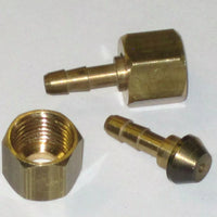 set of 2 1/4" pipe to 3/16" spigot petcock spigot set UK Made