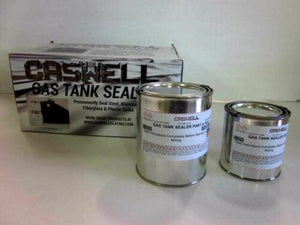 Caswell Gas Tank Sealer repair kit motorcycles 10 gallon steel fiberglass cans clear