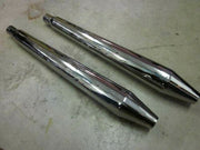 Norton Muffler Set OEM 06-1978TA 06-1978 Commando silencers mufflers 1 1/2" UK