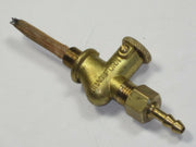 Brass push pull petcock Petrol tap 1/8" GAS x 7/16" outlet with filter BSA AJS