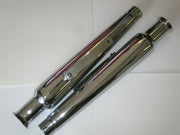 Cocktail shaker mufflers straight megaphone 1 3/4" Triumph 650 UK Made Bell End * !