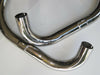 Triumph Unit 650 750 drag pipes 1 3/4" Chrome UK made exhaust chopper bobber