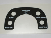 06-5722 Norton instrument panel decal 850 1975 MKIII MK3 console UK Made