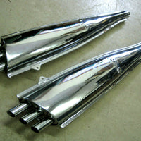 Triumph T150 T160 Raygun muffler set Trident 70-9036 832L 832R UK Made mufflers * !