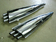 Triumph T150 T160 Raygun muffler set Trident 70-9036 832L 832R UK Made mufflers * !
